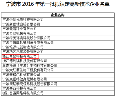浙江商幫科技股份榮獲國(guó)家高新技術(shù)企業(yè)認(rèn)定，持續(xù)引領(lǐng)光電科技領(lǐng)域創(chuàng)新發(fā)展